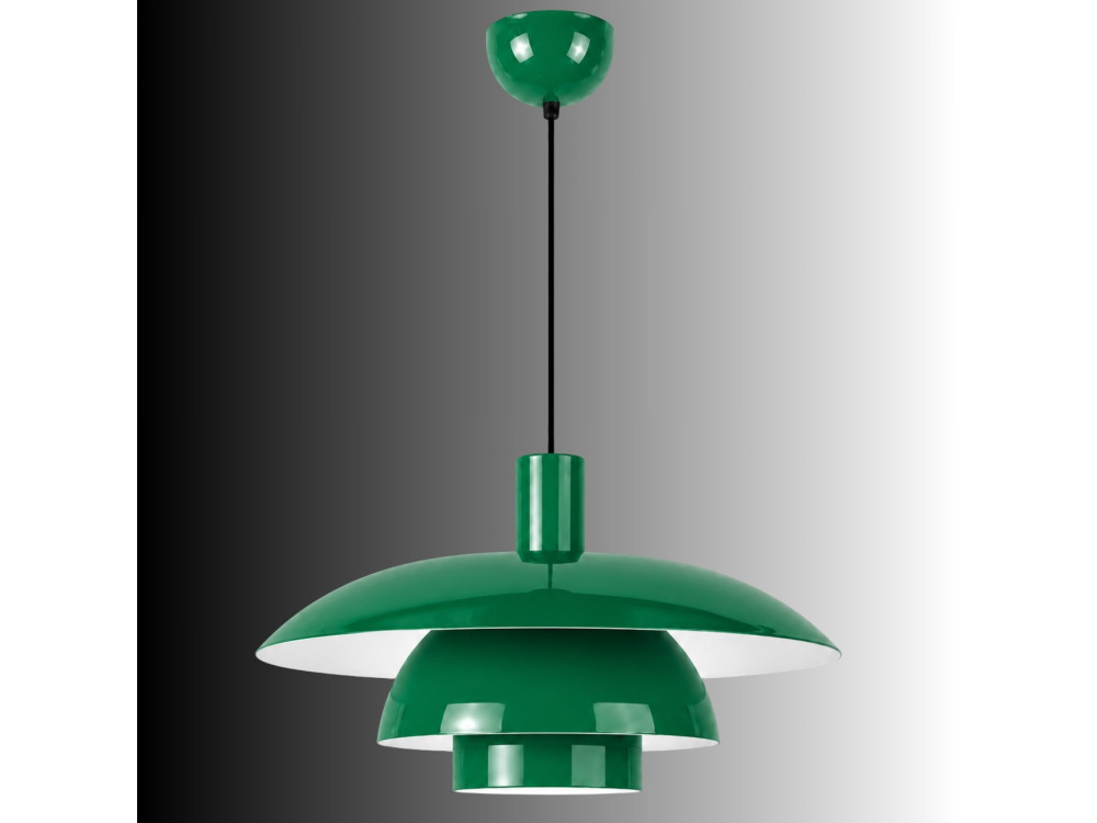 Lampada a sospensione in metallo "Layer" - 45 x 45 m - Verde chiaro