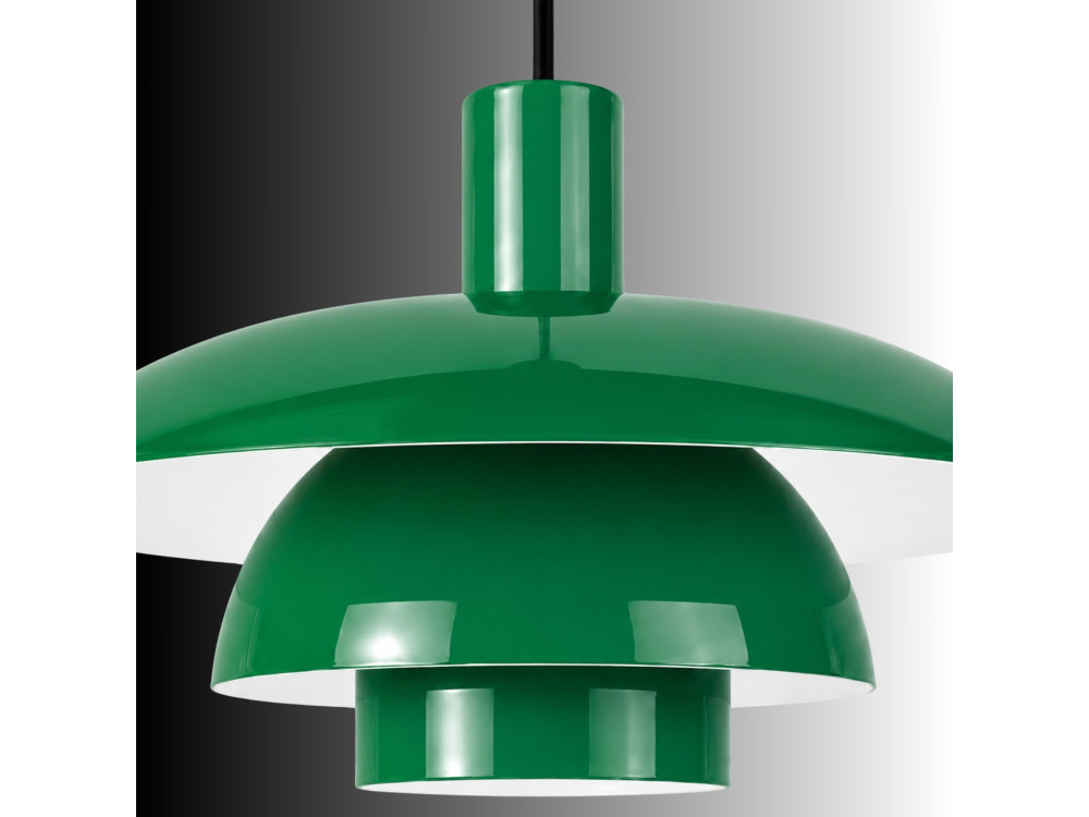 Lampada a sospensione in metallo "Layer" - 45 x 45 m - Verde chiaro