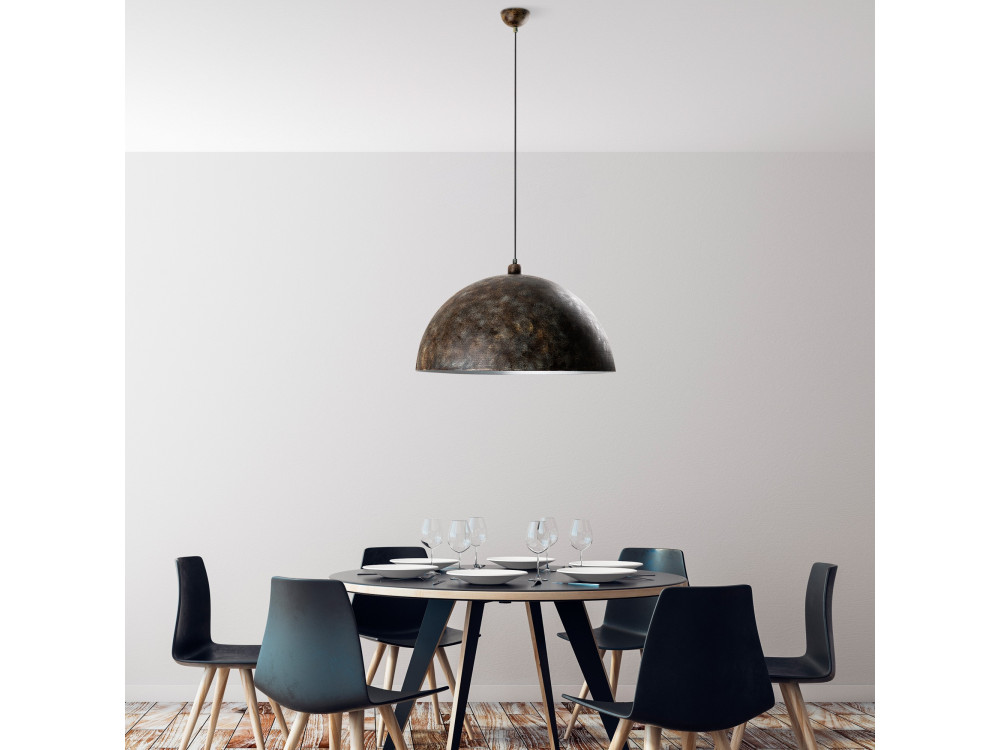 Lampada a sospensione in metallo "Kure" - 60 x 60 cm - Antica