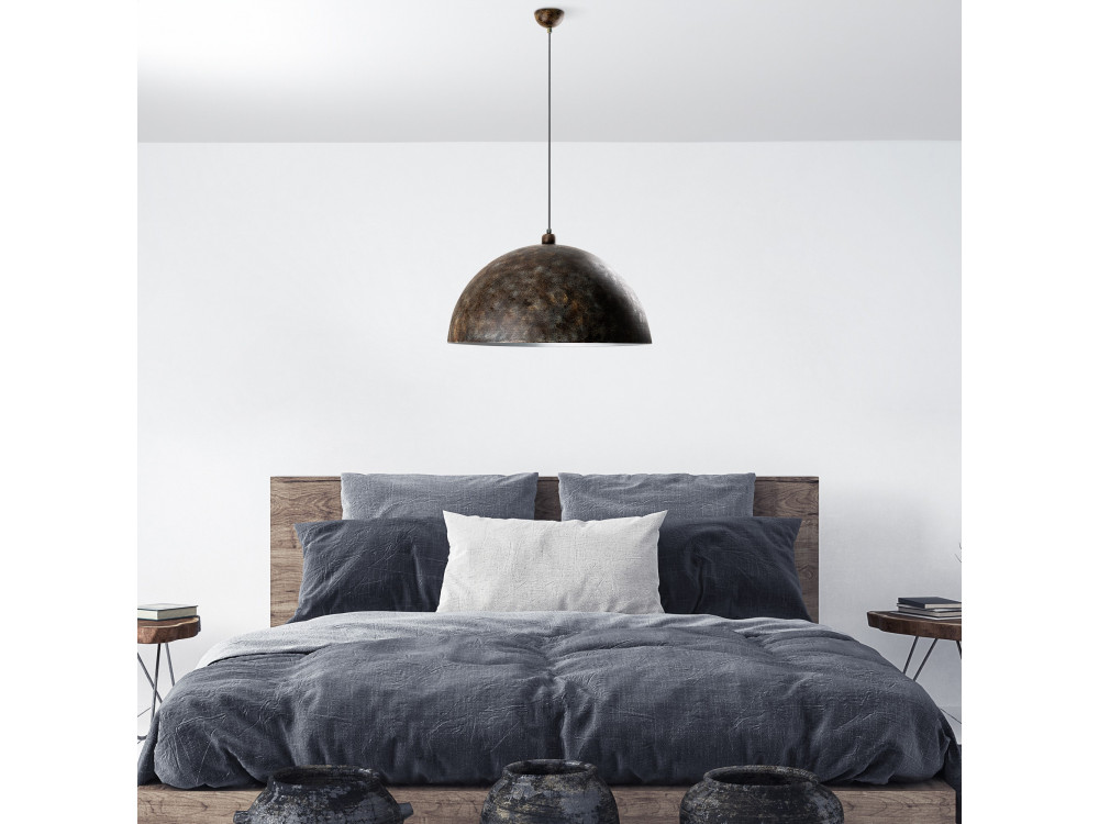 Lampada a sospensione in metallo "Kure" - 60 x 60 cm - Antica