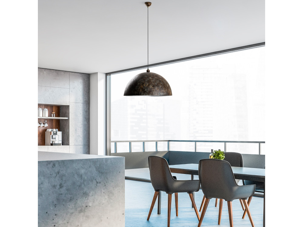 Lampada a sospensione in metallo "Kure" - 60 x 60 cm - Antica