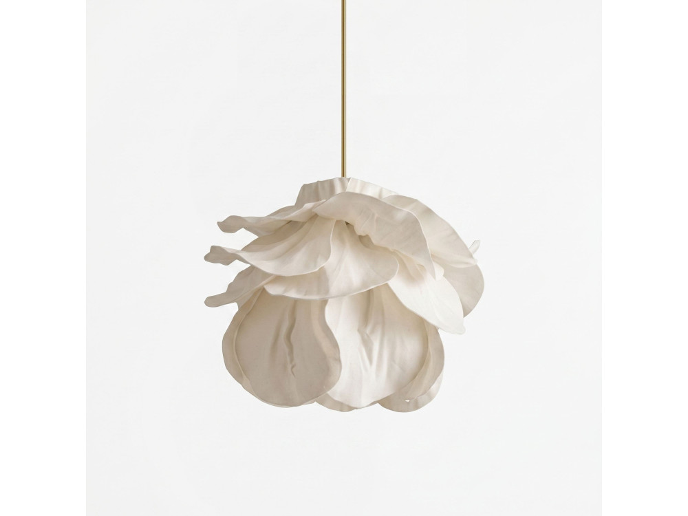 Lampada a sospensione in plastica "MOD0007" - 48 x 48 cm - Bianco