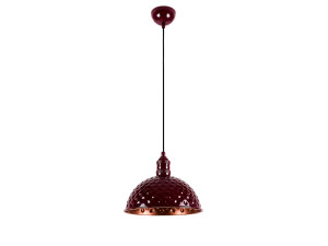 Lampada a sospensione in metallo "Echo" - 26 x 26 cm - Bordeaux