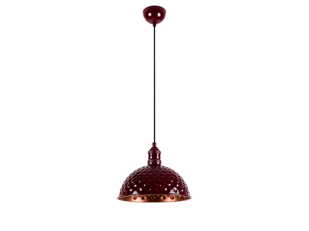 Lampada a sospensione in metallo "Echo" - 26 x 26 cm - Bordeaux