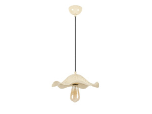 Lampada a sospensione in metallo "Liana" - 29 x 29 cm - Beige