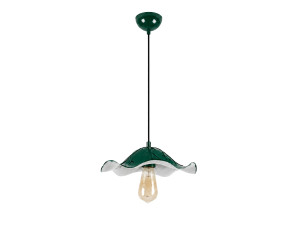Lampada a sospensione in metallo "Liana" - 29 x 29 cm - Verde scuro