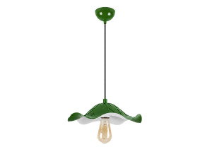 Lampada a sospensione in metallo "Liana" - 29 x 29 cm - Verde chiaro