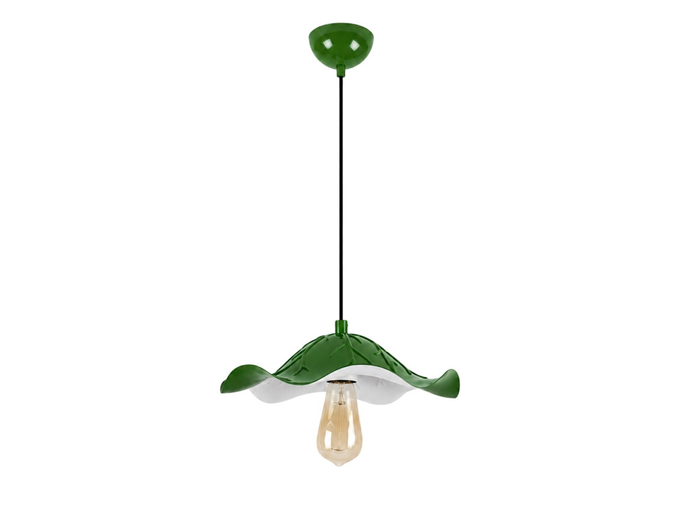 Lampada a sospensione in metallo "Liana" - 29 x 29 cm - Verde chiaro