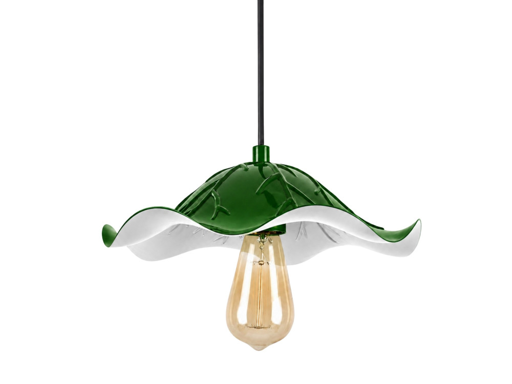 Lampada a sospensione in metallo "Liana" - 29 x 29 cm - Verde chiaro