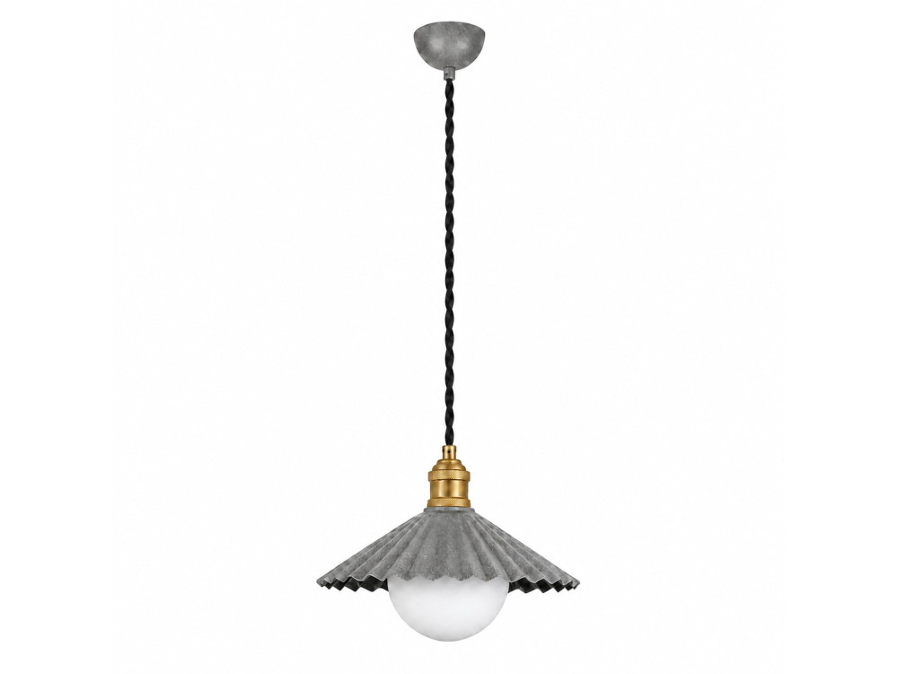 Lampada a sospensione in metallo "Plise" - 32 x 32 cm - Grigio
