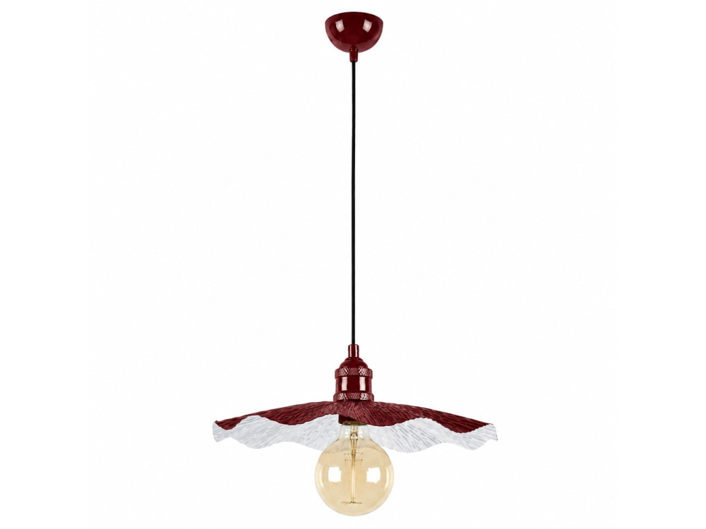Lampada a sospensione in metallo "Ondula" - 34 x 34 cm - Bordeaux