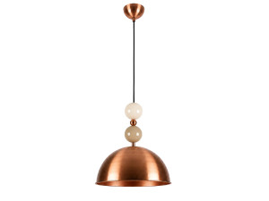 Lampada a sospensione in metallo "Bubble" - 31 x 31 cm - Rame
