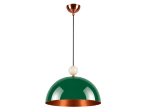 Lampada a sospensione in metallo "Bubble" - 40 x 40 cm - Verde scuro