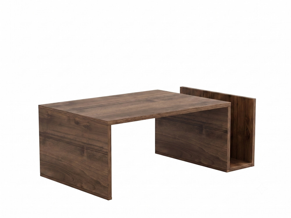 Tavolino in legno "Memo" - 86,8 x 32,4 x 50 cm - Noce Venezia