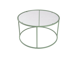 Tavolino in legno "Mint-Trs-80-Nrd-Srk" - 80 x 43 x 80 cm - Colore menta