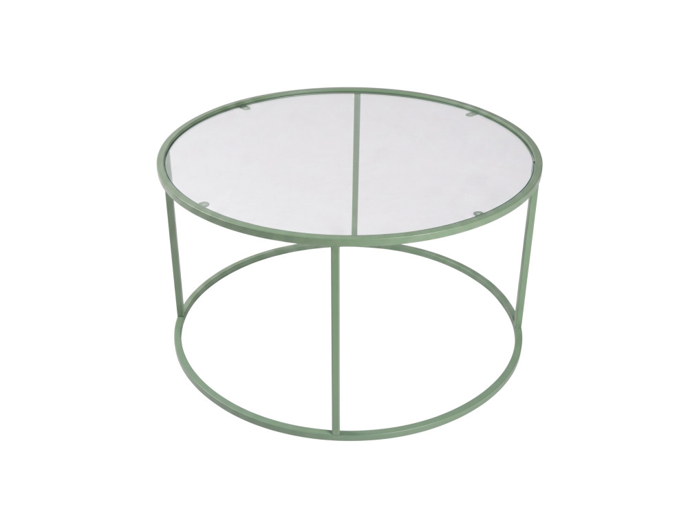 Tavolino in legno "Mint-Trs-80-Nrd-Srk" - 80 x 43 x 80 cm - Colore menta