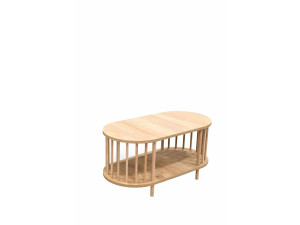 Tavolino in legno "Peka-0111" - 90 x 43 x 45 cm - Rovere Saphir