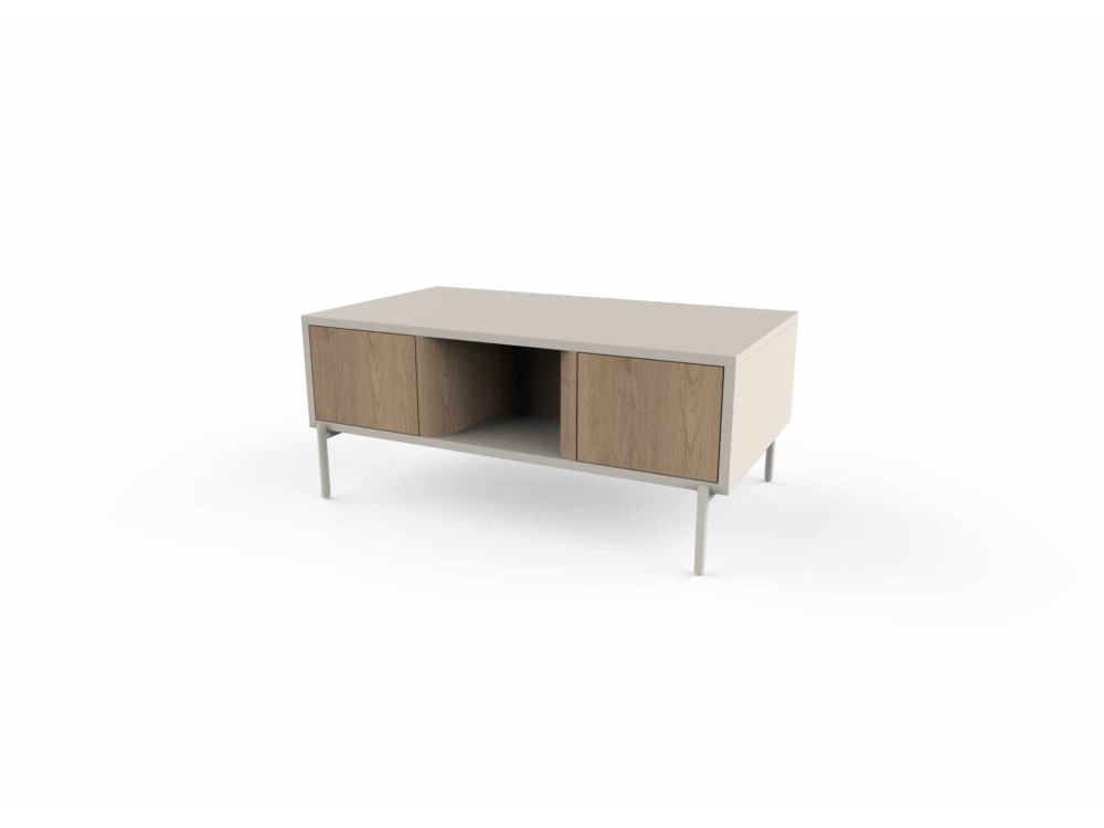 Tavolino in legno "VENTRO" - 100 x 42 x 60 cm - Gres