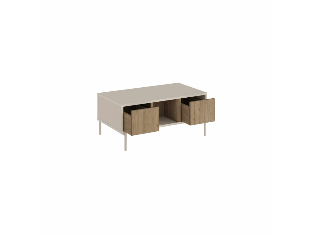 Tavolino in legno "VENTRO" - 100 x 42 x 60 cm - Gres