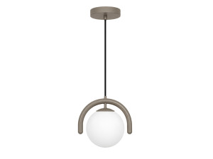 Lampada a sospensione in metallo "GEDIK-20441" - 20 x 20 cm - Grigio