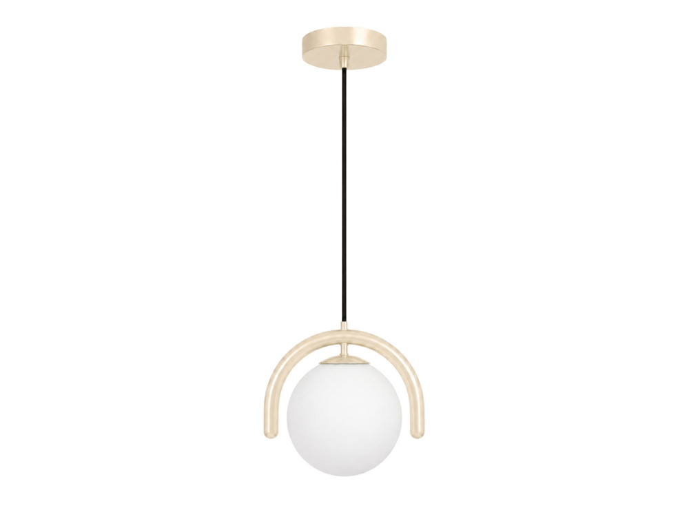 Lampada a sospensione in metallo "GEDIK-20441" - 20 x 20 cm - Beige