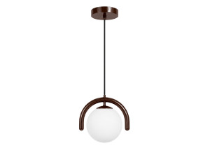 Lampada a sospensione in metallo "GEDIK-20441" - 20 x 20 cm - Marrone
