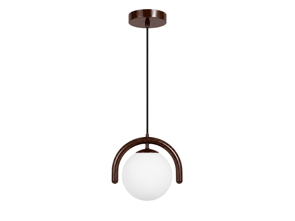 Lampada a sospensione in metallo "GEDIK-20441" - 20 x 20 cm - Marrone