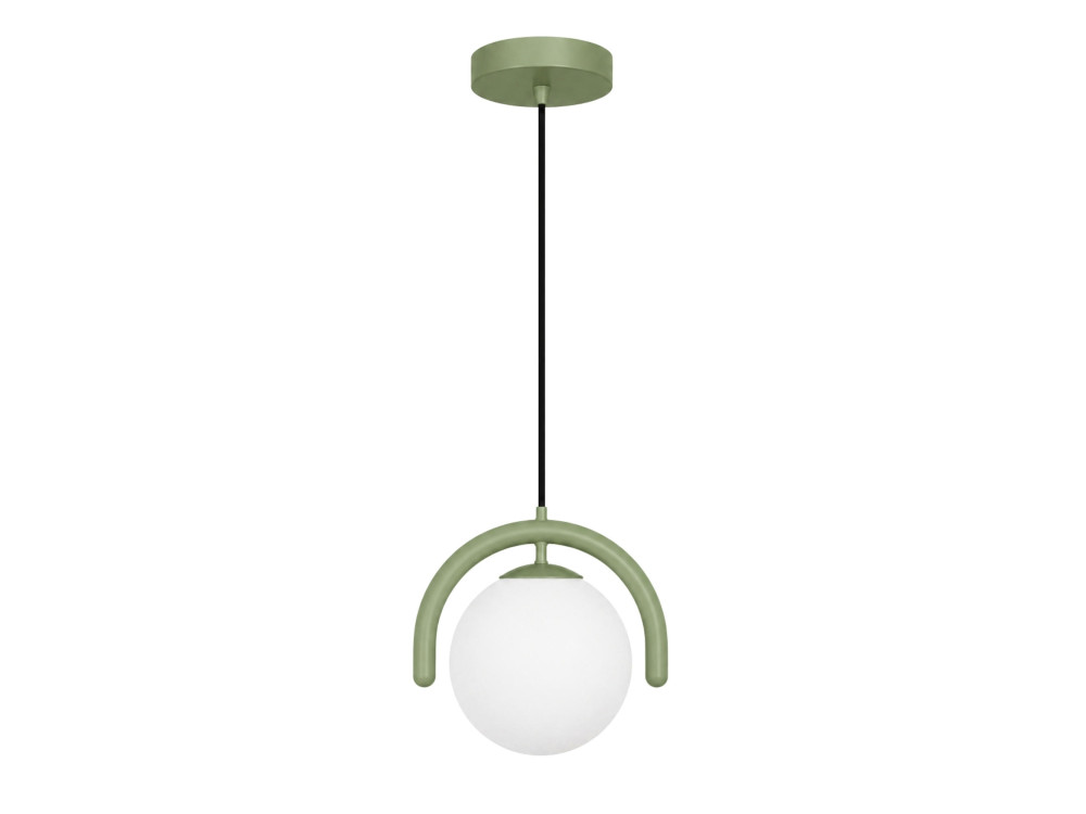 Lampada a sospensione in metallo "GEDIK-20441" - 20 x 20 cm - Verde menta