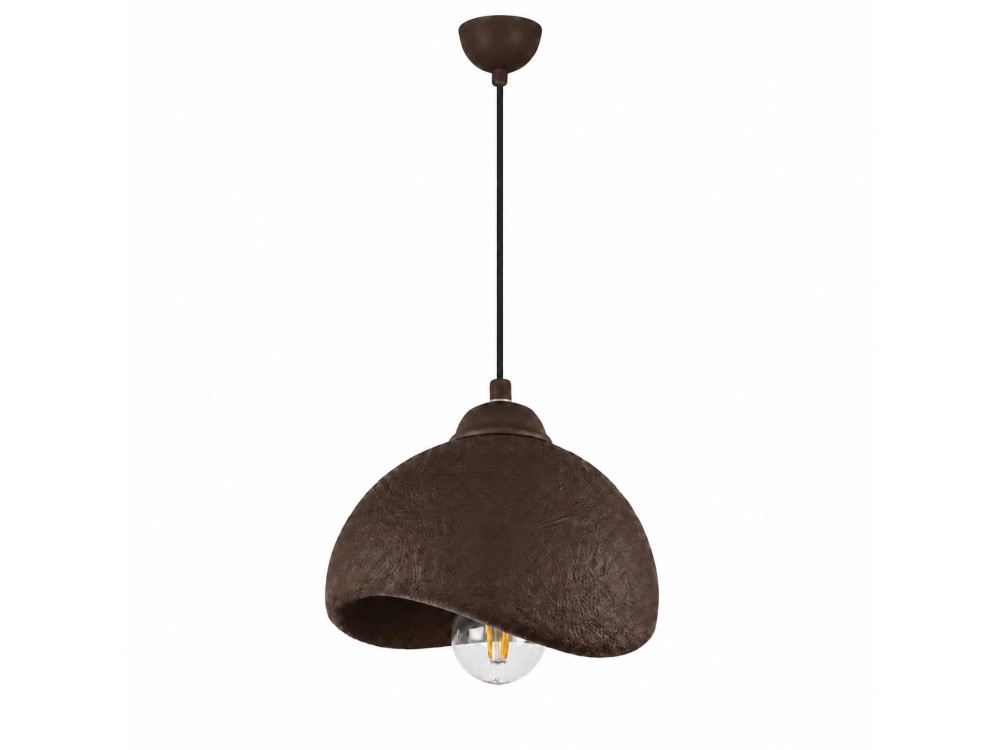 Lampada a sospensione in metallo "Vegas" - 21 x 20 cm - Marrone