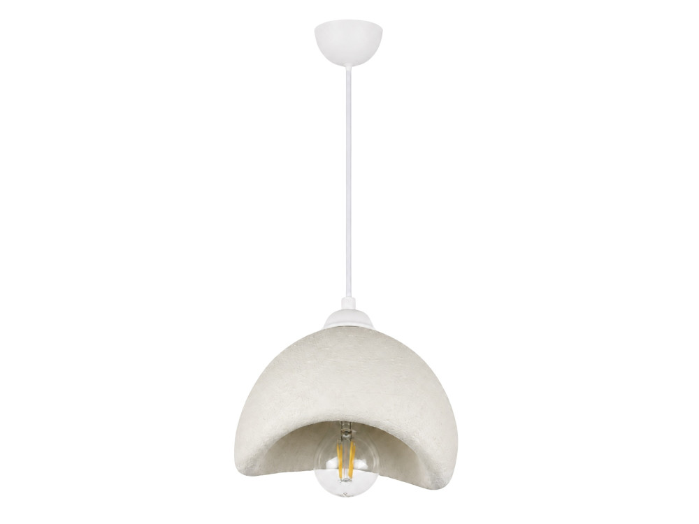 Lampada a sospensione in metallo "Vegas" - 21 x 20 cm - Bianco