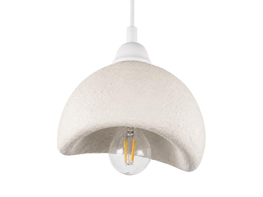 Lampada a sospensione in metallo "Vegas" - 21 x 20 cm - Bianco