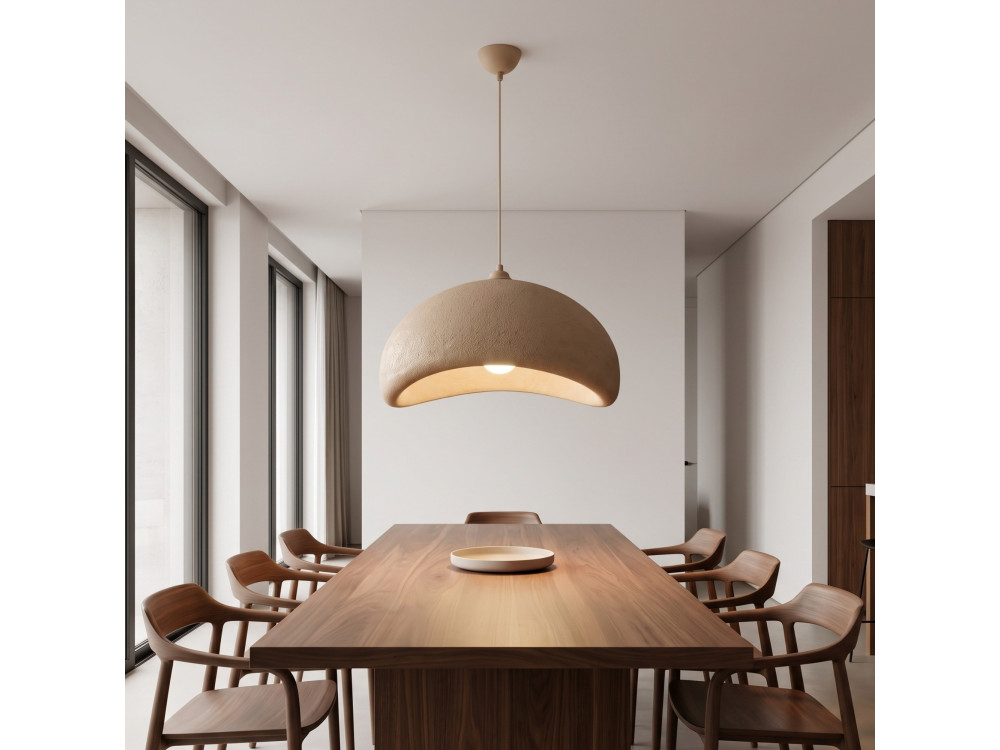 Lampada a sospensione in metallo "Vegas" - 64 x 51 cm - Beige
