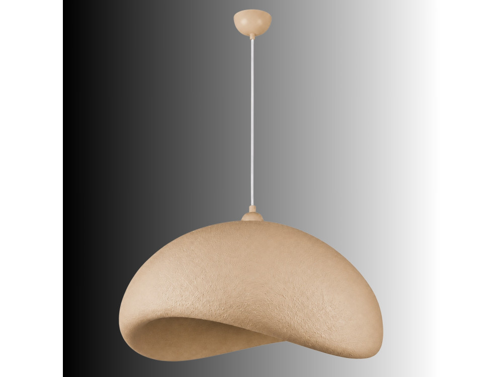 Lampada a sospensione in metallo "Vegas" - 64 x 51 cm - Beige