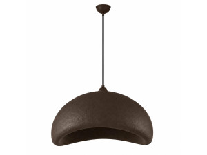 Lampada a sospensione in metallo "Vegas" - 64 x 51 cm - Marrone