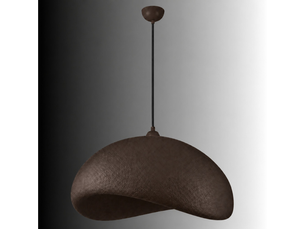 Lampada a sospensione in metallo "Vegas" - 64 x 51 cm - Marrone