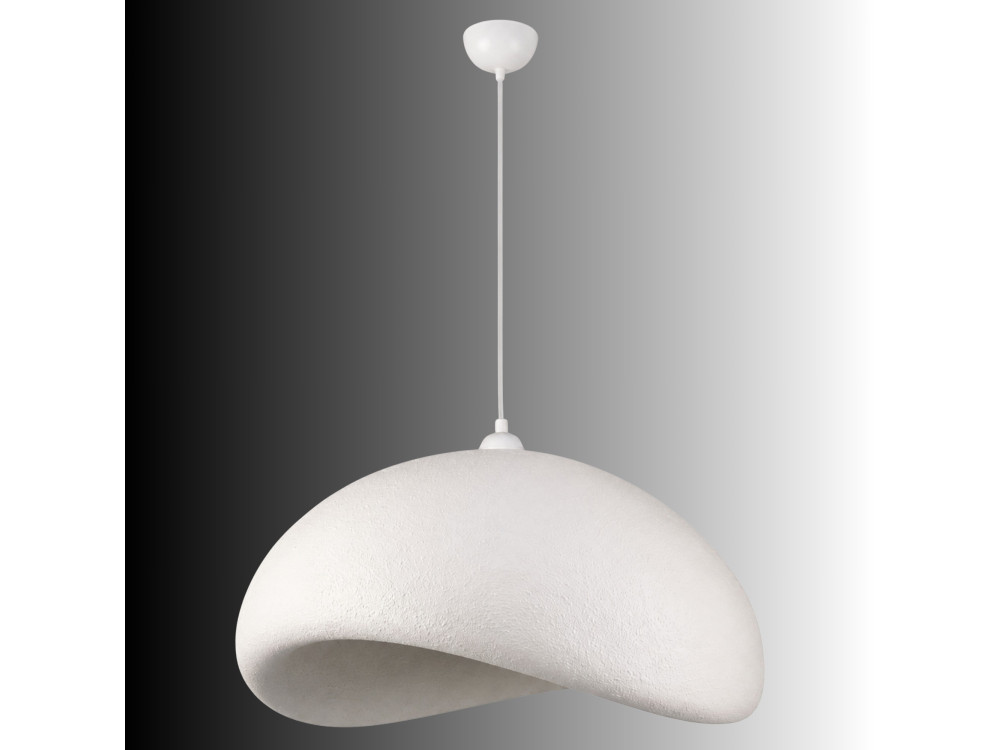 Lampada a sospensione in metallo "Vegas" - 64 x 51 cm - Bianco