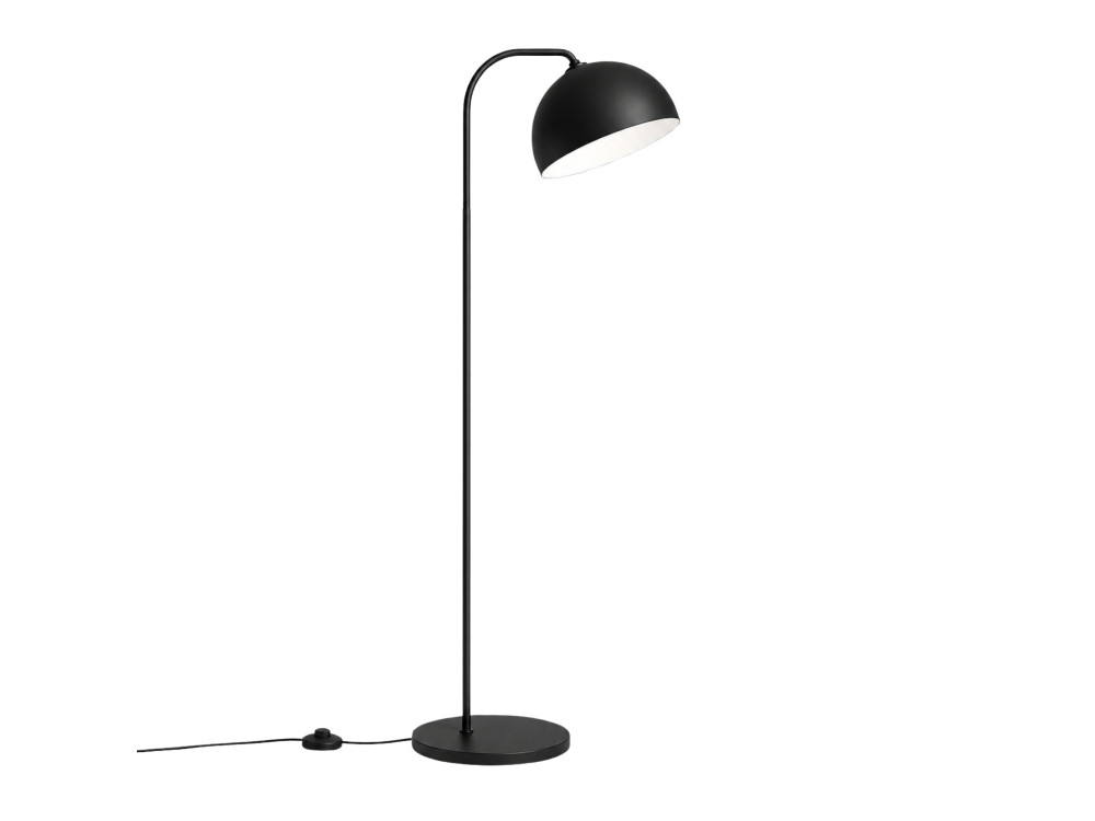 Lampada da terra in metallo "Yaka" - 51 x 51 cm - Nero