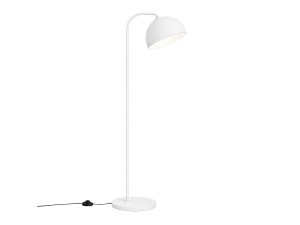 Lampada da terra in metallo "Yaka" - 51 x 51 cm - Bianco