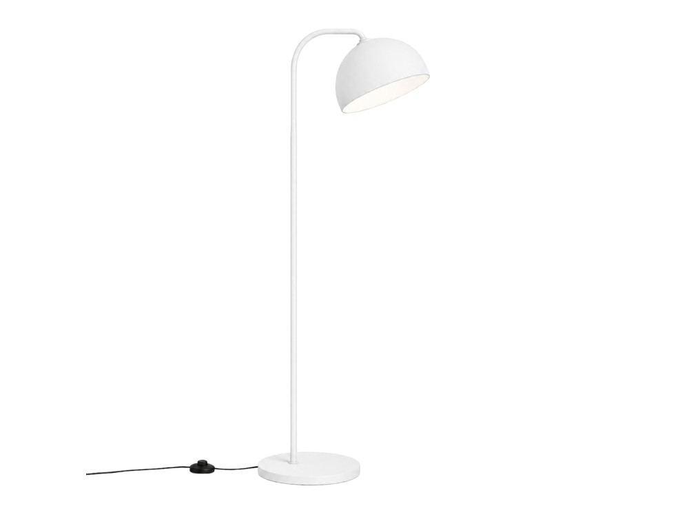 Lampada da terra in metallo "Yaka" - 51 x 51 cm - Bianco