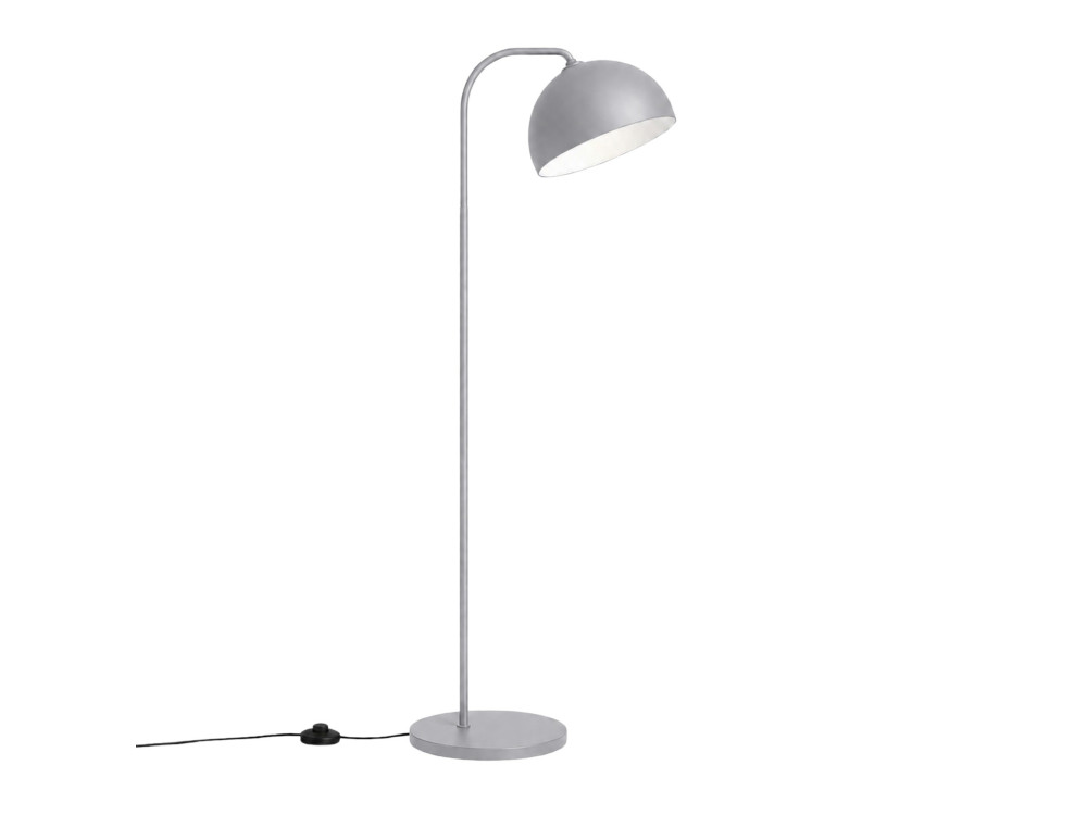 Lampada da terra in metallo "Yaka" - 51 x 51 cm - Grigio