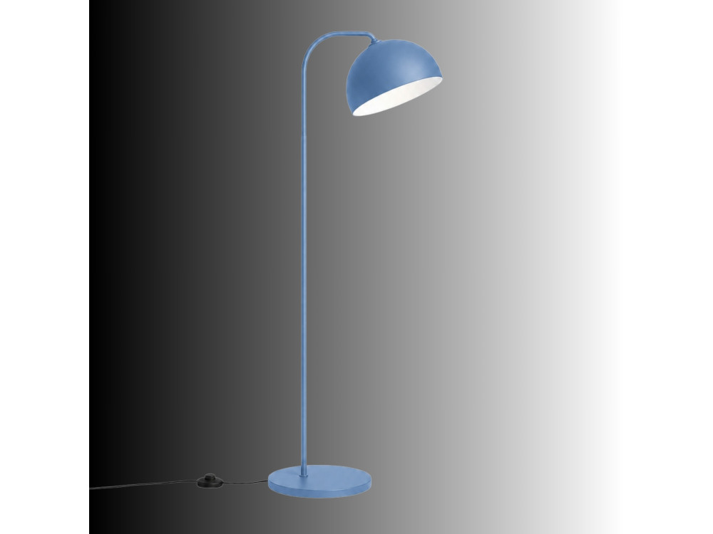Lampada da terra in metallo "Yaka" - 51 x 51 cm - Blu