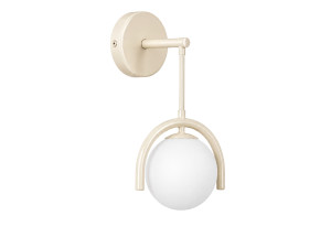 Applique da parete in metallo "GEDIK-20445" - 20 x 20 cm - Beige