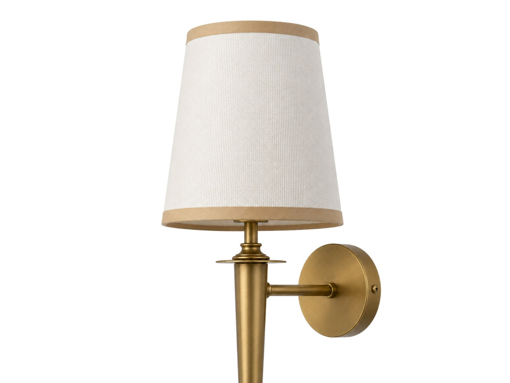 Applique da parete in metallo "Milano" - 22 x 22 cm - Beige