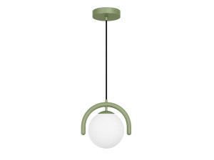 Lampada a sospensione in metallo "GEDIK-20441" - 20 x 20 cm - Verde menta