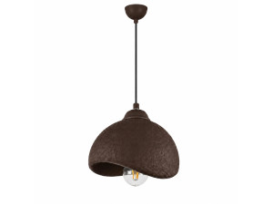 Lampada a sospensione in metallo "Vegas" - 21 x 20 cm - Marrone