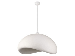 Lampada a sospensione in metallo "Vegas" - 64 x 51 cm - Bianco