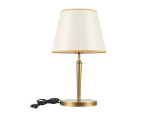 Lampada da tavolo in metallo "Milano" - 31 x 31 cm - Beige