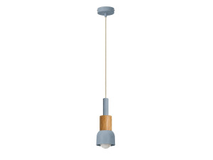 Lampada a sospensione in metallo "Elwood" - 10 x 25 cm - Blu