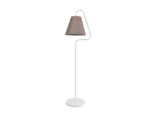 Lampada da terra in metallo "Altur" - 45 x 35 x 162 cm - Bianco