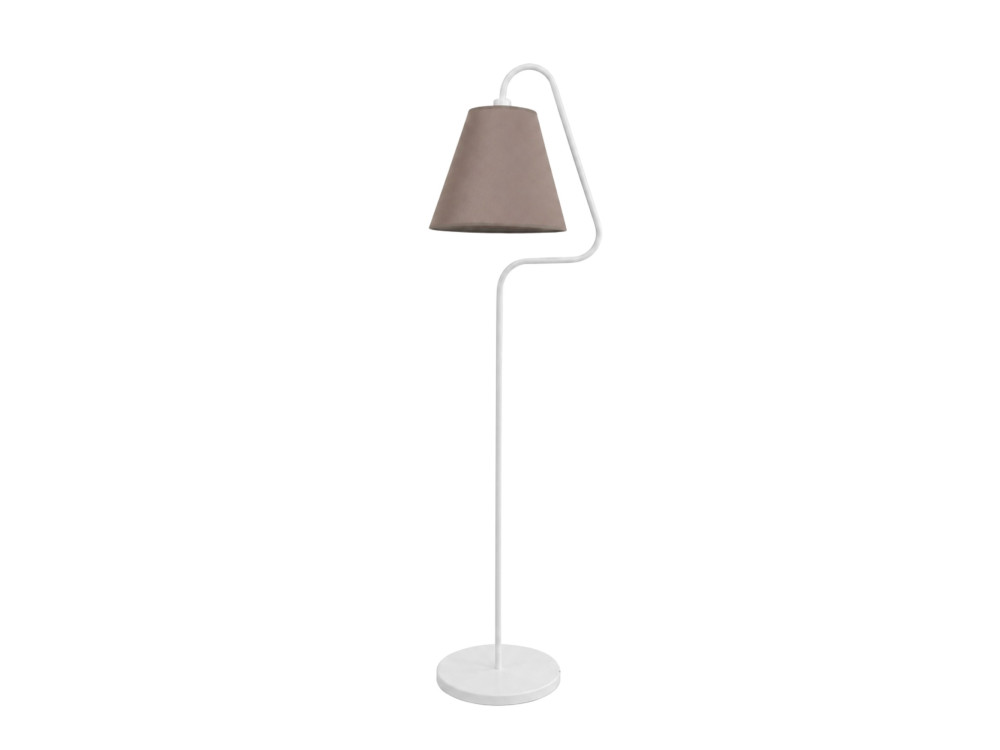 Lampada da terra in metallo "Altur" - 45 x 35 x 162 cm - Bianco